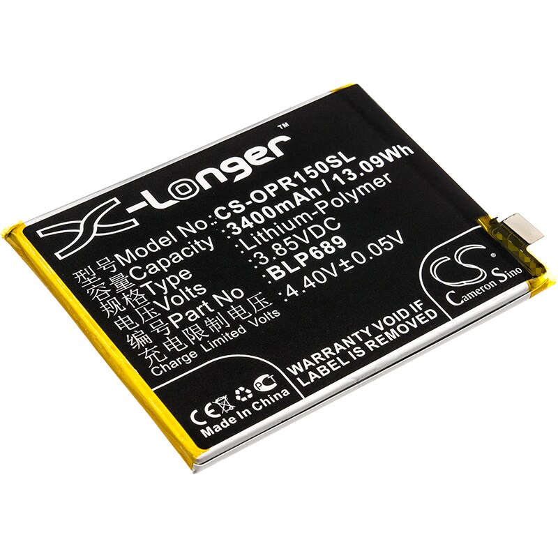 Batteri for SmartPhone, Mobil for OPPO R15x, R15x Dual SIM, PBCT10 og andre.