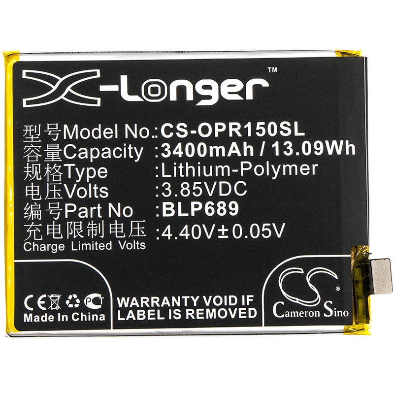 Batteri for SmartPhone, Mobil for OPPO R15x, R15x Dual SIM, PBCT10 og andre.