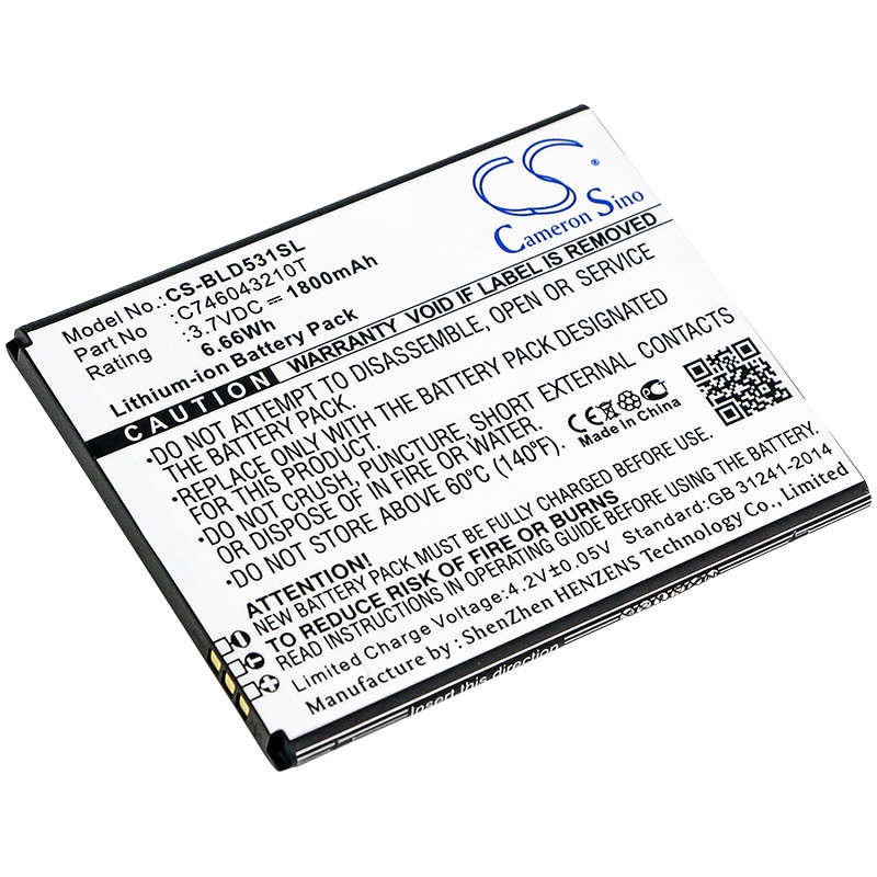 Batteri for smarttelefon, mobil for BLU Studio 5.0K, D530K, D531K