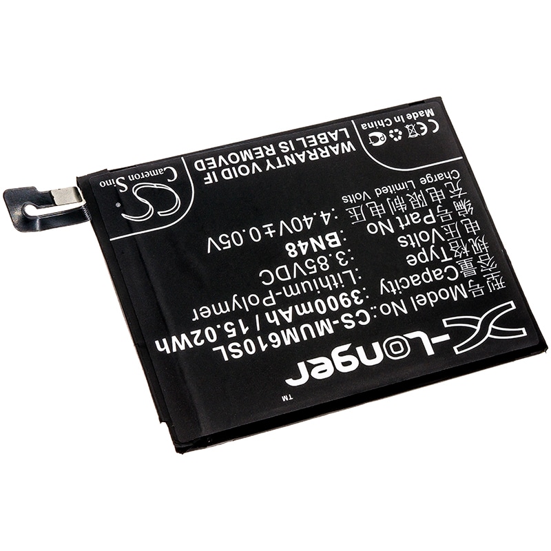 Batteri for SmartPhone, Mobil for Xiaomi Redmi Note 6 Pro, Note 6 Pro Dual SIM og andre.