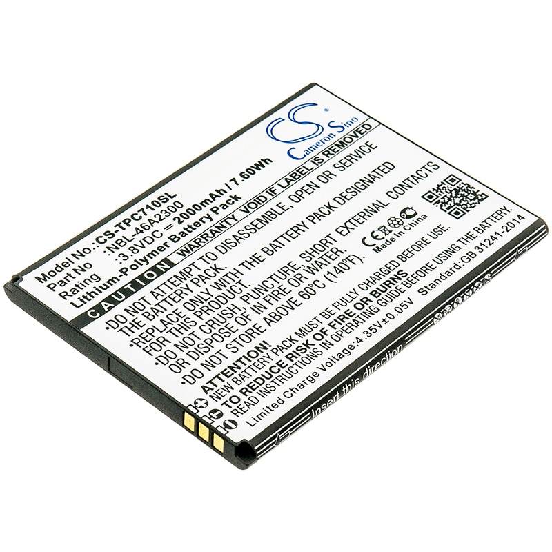 Batteri for smarttelefon, mobil for Neffos C7a, TP705A