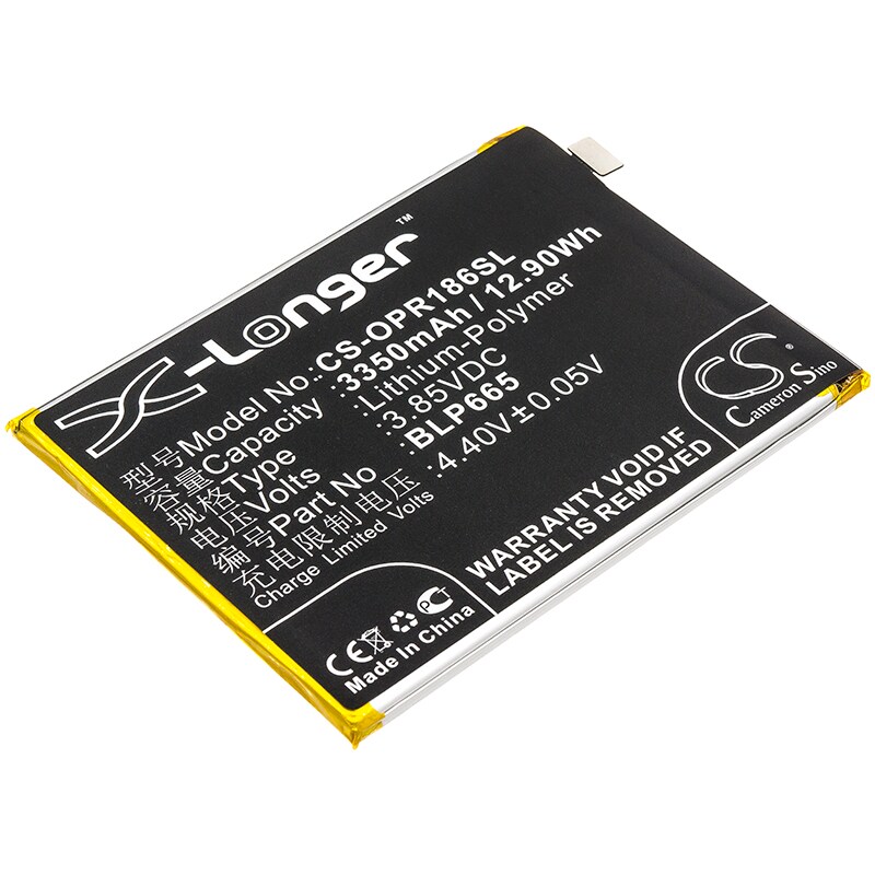 Batteri for SmartPhone, mobil for OPPO Realme 1, CPH1861, CPH1859 og andre.