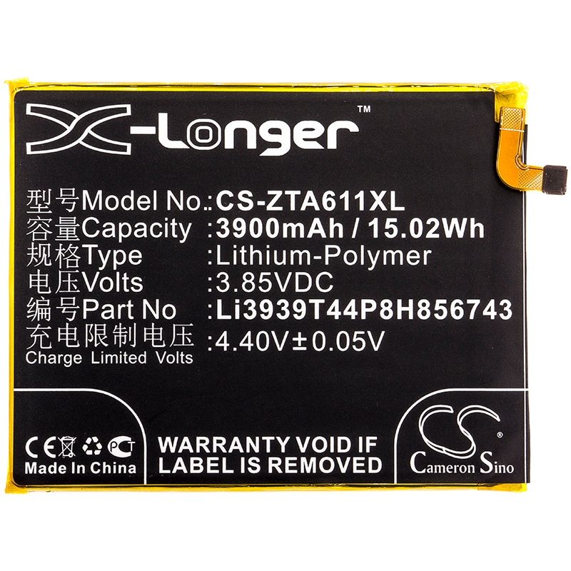Batteri for smarttelefon, mobil for ZTE Blade A6 Max, Blade Max 2s, Z6410S