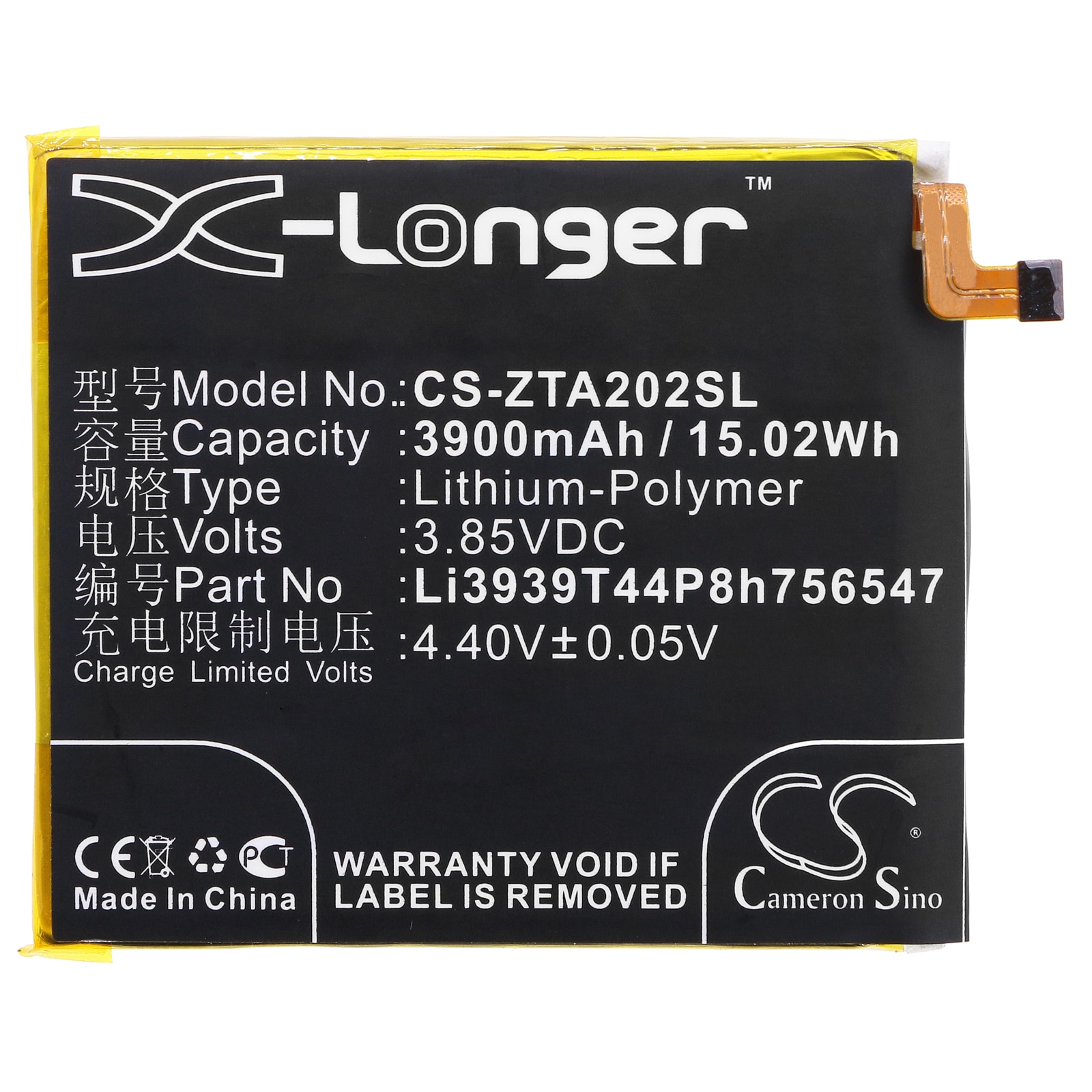 Batteri for SmartPhone, Mobil for ZTE Axon 10 Pro, A2020, A2020N2 og andre.