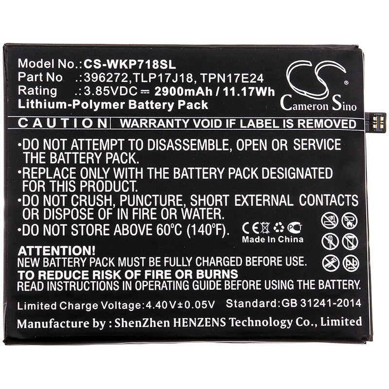 Batteri for SmartPhone, Mobil for BQ Strike Selfie Max