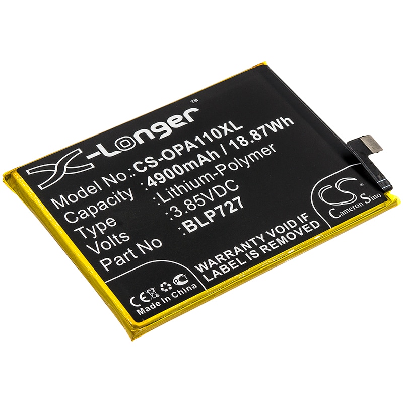 Batteri for smarttelefon, mobil for OPPO A11x, PCHT00, PCHM00