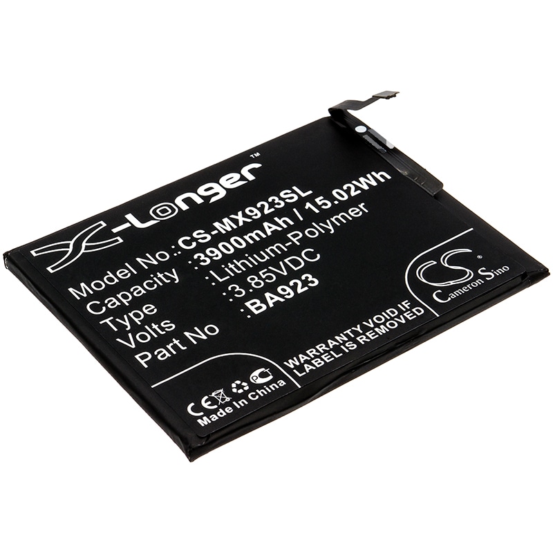 Batteri for smarttelefon, mobil for Meizu Note 9, M923Q, M1923
