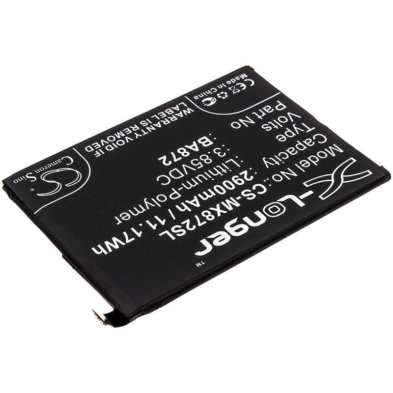 Batteri for SmartPhone, mobil for Meizu Meilan 16X, M1872, M872H og andre.