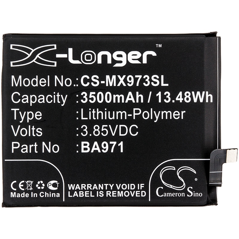 Batteri for SmartPhone, mobil for Meizu 16S, 16S Pro, M973Q etc.