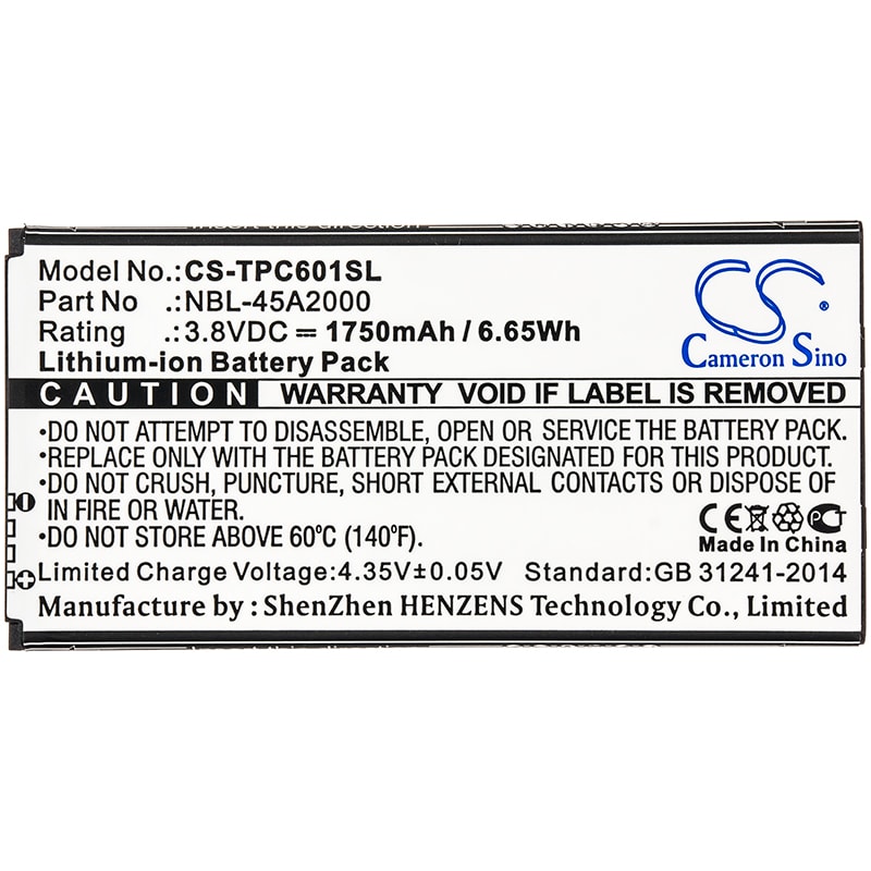 Batteri for SmartPhone, mobil for Neffos C5L, C5L Dual SIM, TP601E etc.
