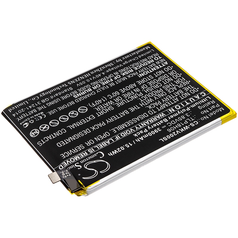 Batteri for smarttelefon, mobil for Wiko View2 Go, M2354