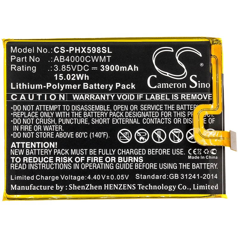 Batteri for SmartPhone, Mobil for Philips Xenium S598, CTS598, X598