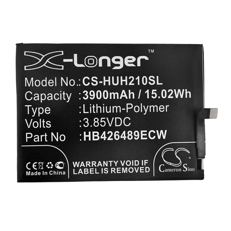 Batteri for SmartPhone, Mobil for Huawei Honor V20, PCT-TL10, PCT-AL10 og andre.