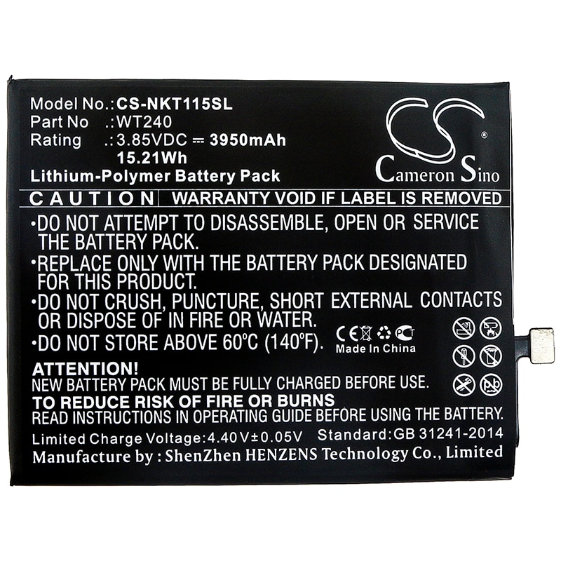 Batteri for SmartPhone, Mobil for Nokia 3.2, TA-1154, TA-1156 og andre.
