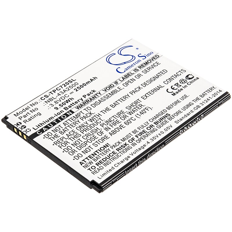 Batteri for smarttelefon, mobil for Neffos C7s, TP7051A, TP7051C