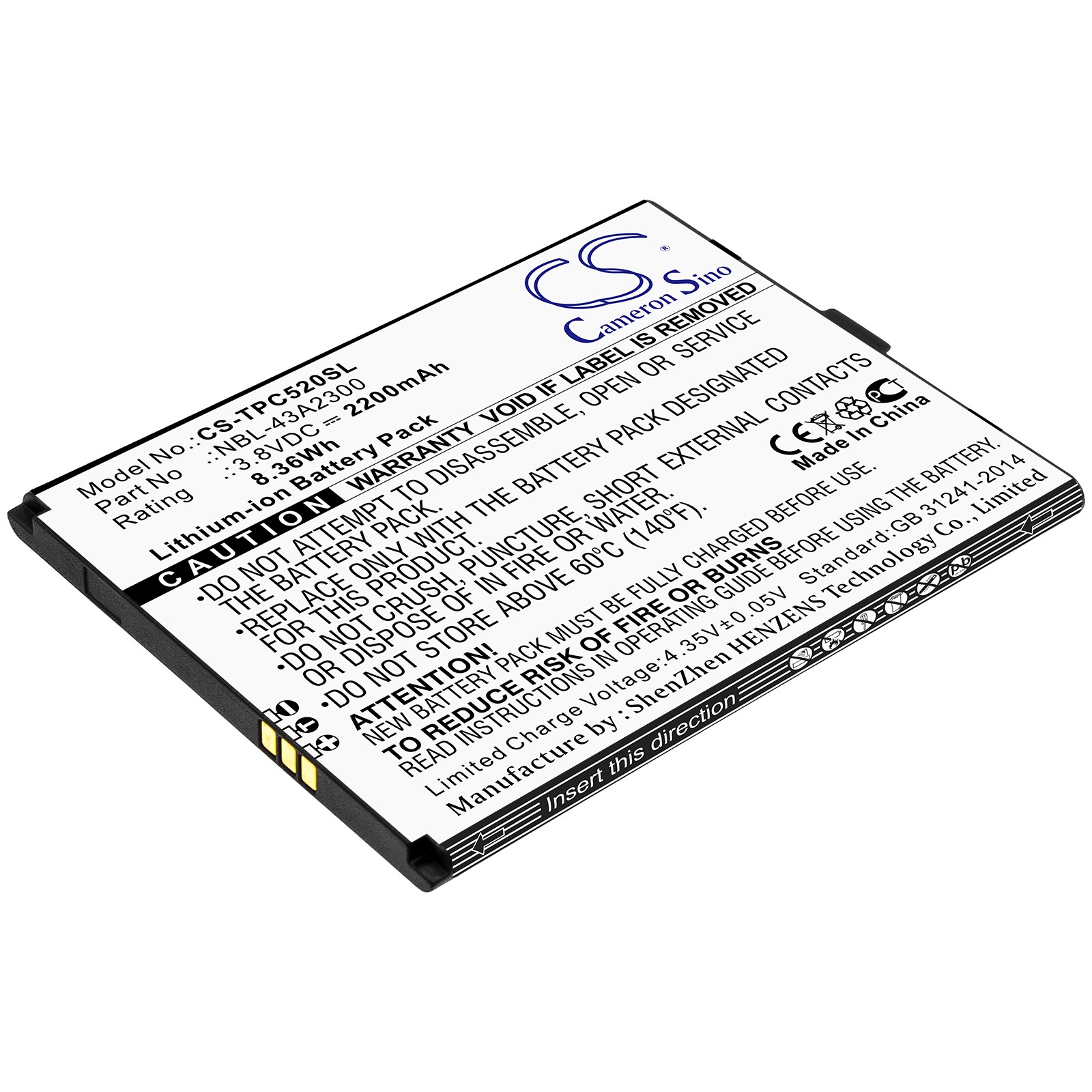 Batteri for SmartPhone, Mobil for Neffos C5A, C5A Dual SIM, TP703A