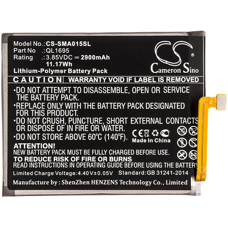 Batteri for SmartPhone, Mobil for Samsung SM-A015V, Galaxy A01 2019, SM-A015M/DS og andre.