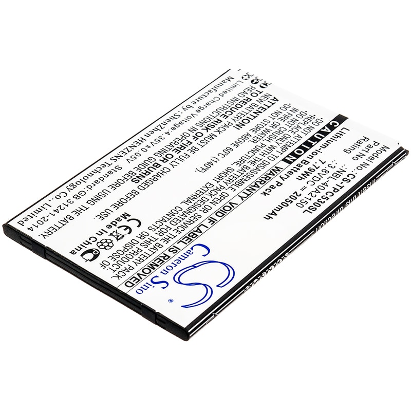 Batteri til smarttelefon, mobil for Neffos C5 Plus, TP7031A, TP7031C