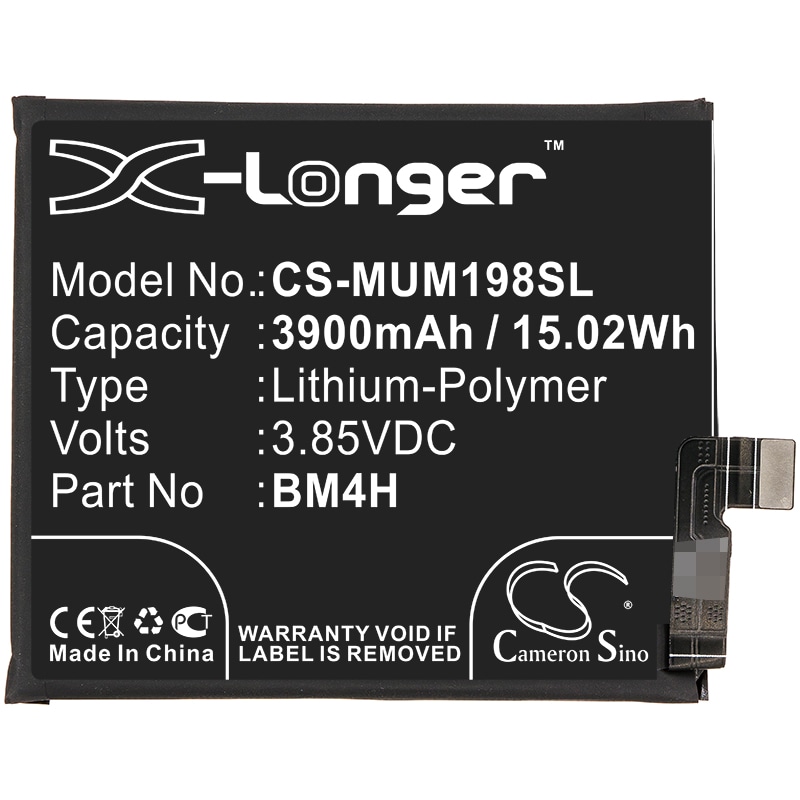 Batteri for SmartPhone, Mobil for Xiaomi 9 Pro 5G, M1908F1XE