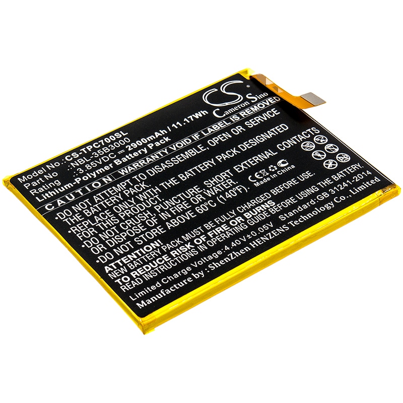 Batteri for SmartPhone, Mobil for Neffos C7 Dual SIM, C7 Dual SIM LTE AM, TP910C og andre.