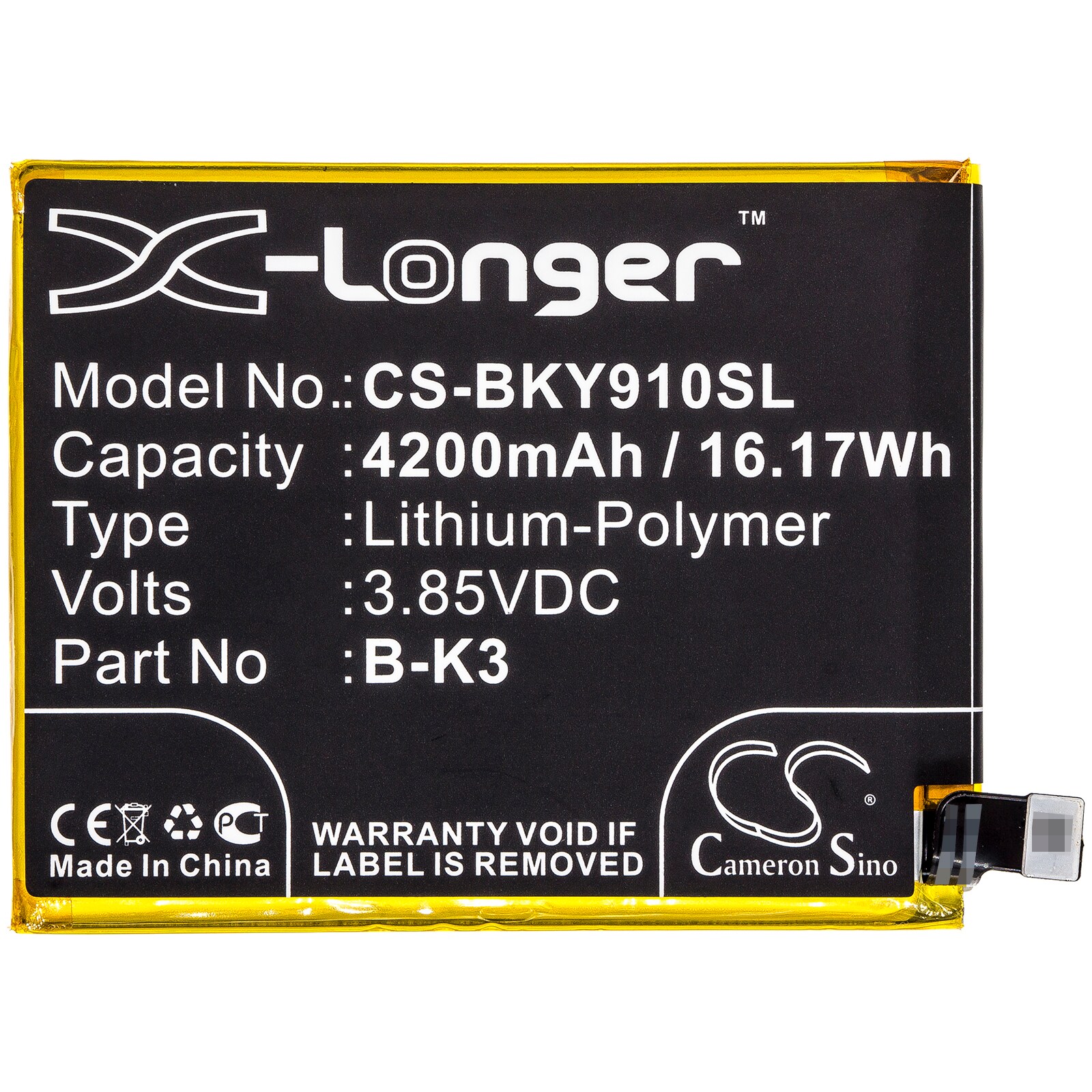 Batteri for smarttelefon, mobil for VIVO Y9S, V1945A, V1945T