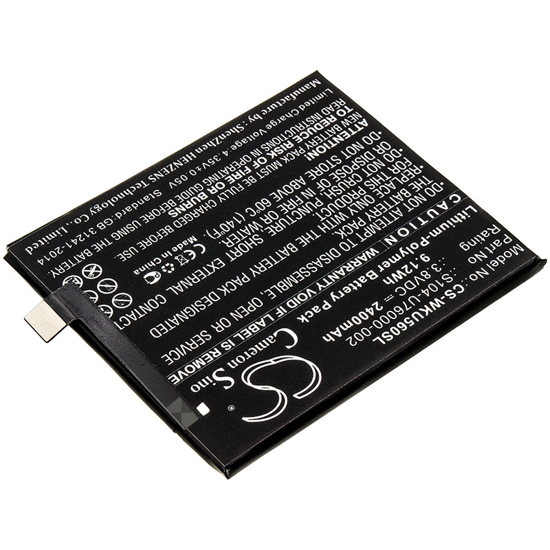 Batteri for SmartPhone, Mobil for Wiko U Feel, U Feel Lite, U Feel Lite 4G og andre.