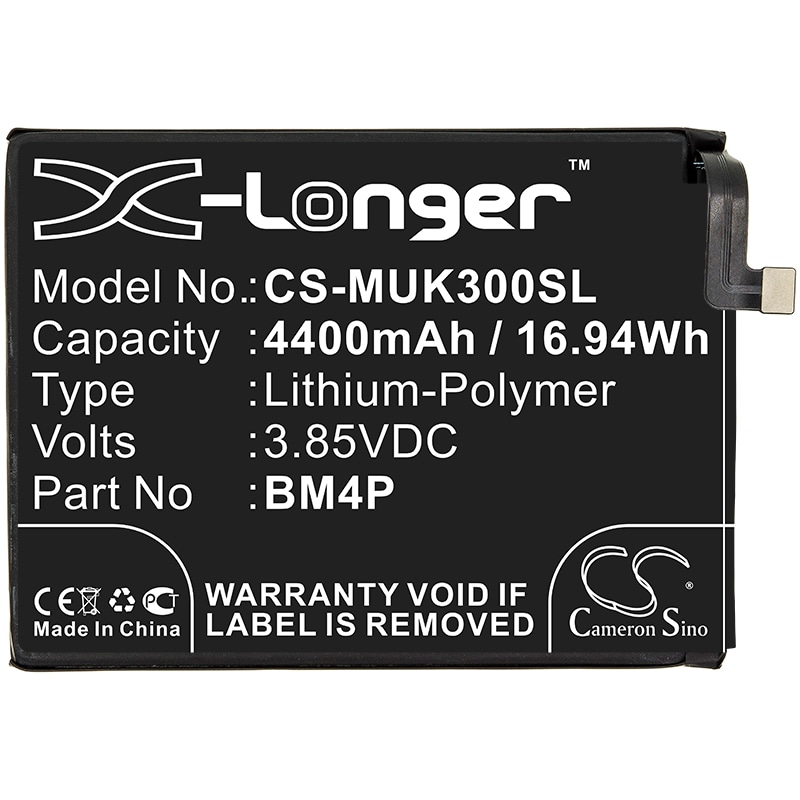 Batteri for SmartPhone, Mobil for Xiaomi Redmi K30, Redmi K30 5G, M2001G7AE og andre.