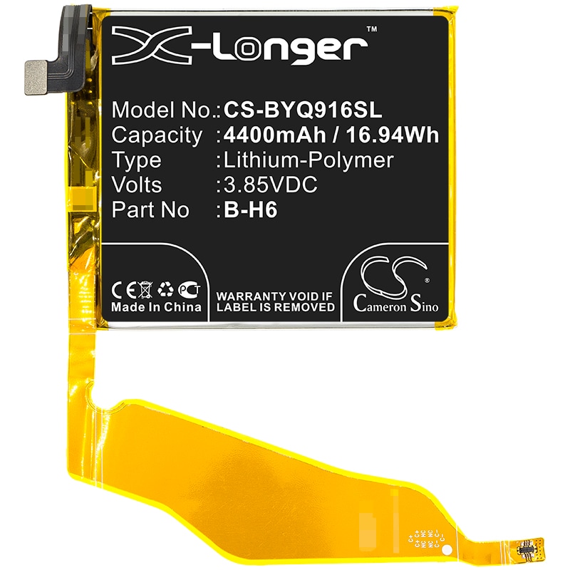 Batteri for SmartPhone, Mobil for VIVO iQOO Pro, iQOO Pro 5G, V1916 og andre.
