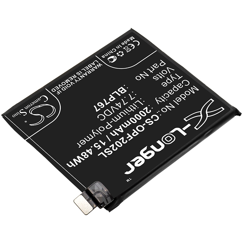 Batteri for SmartPhone, Mobil for OPPO Find X2 Pro, Find X2 Pro 5G, CPH2025 og andre.