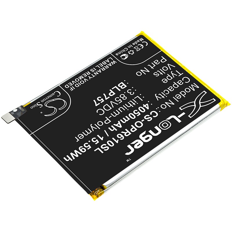 Batteri for SmartPhone, Mobil for OPPO Realme 6, Realme 6s, RMX2001 og andre.