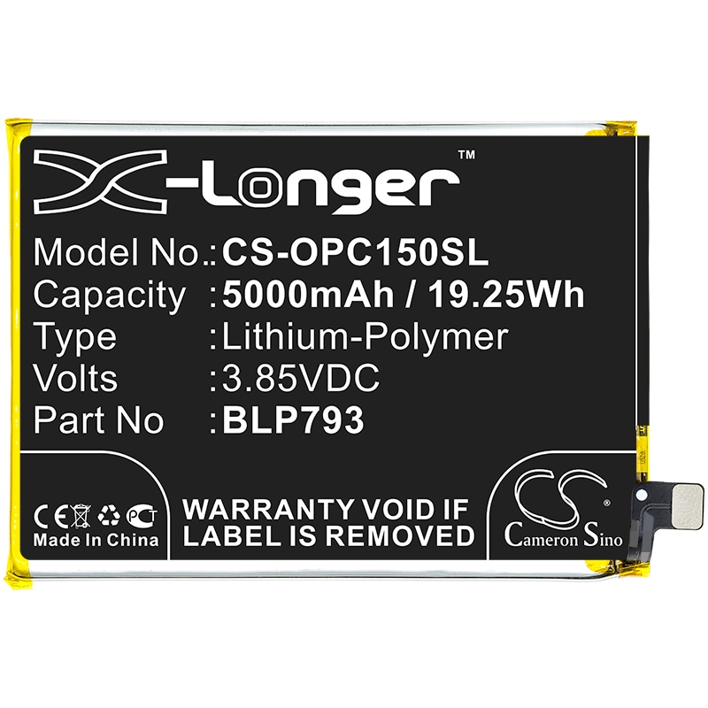 Batteri for SmartPhone, Mobil for OPPO Realme C15, RMX2186, Realme C12 og andre.