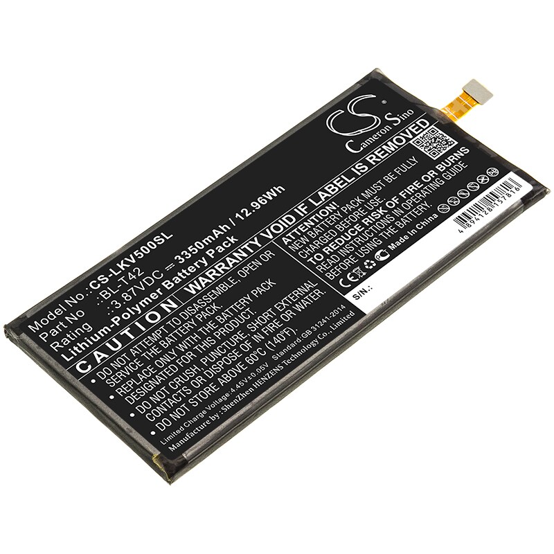 Batteri for SmartPhone, Mobil for LG V510N, V50S, ThinQ 5G og andre.