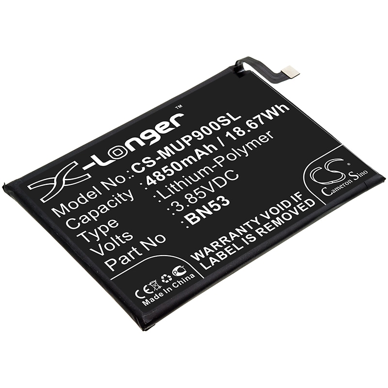 Batteri for SmartPhone, Mobil for Redmi Note 9 Pro, Note 9 Pro Max, M2003J6B2G og andre.