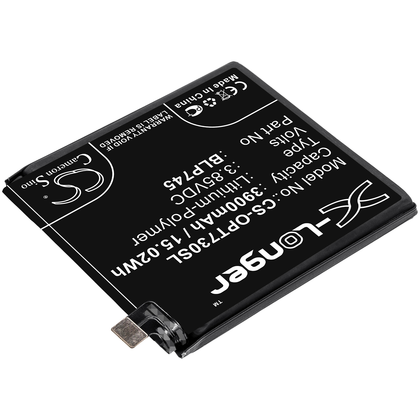 Batteri for SmartPhone, mobil for $ 0000041t 7T Pro, 7T Pro 5G, HD1910 HD1911 HD1913 og andre.