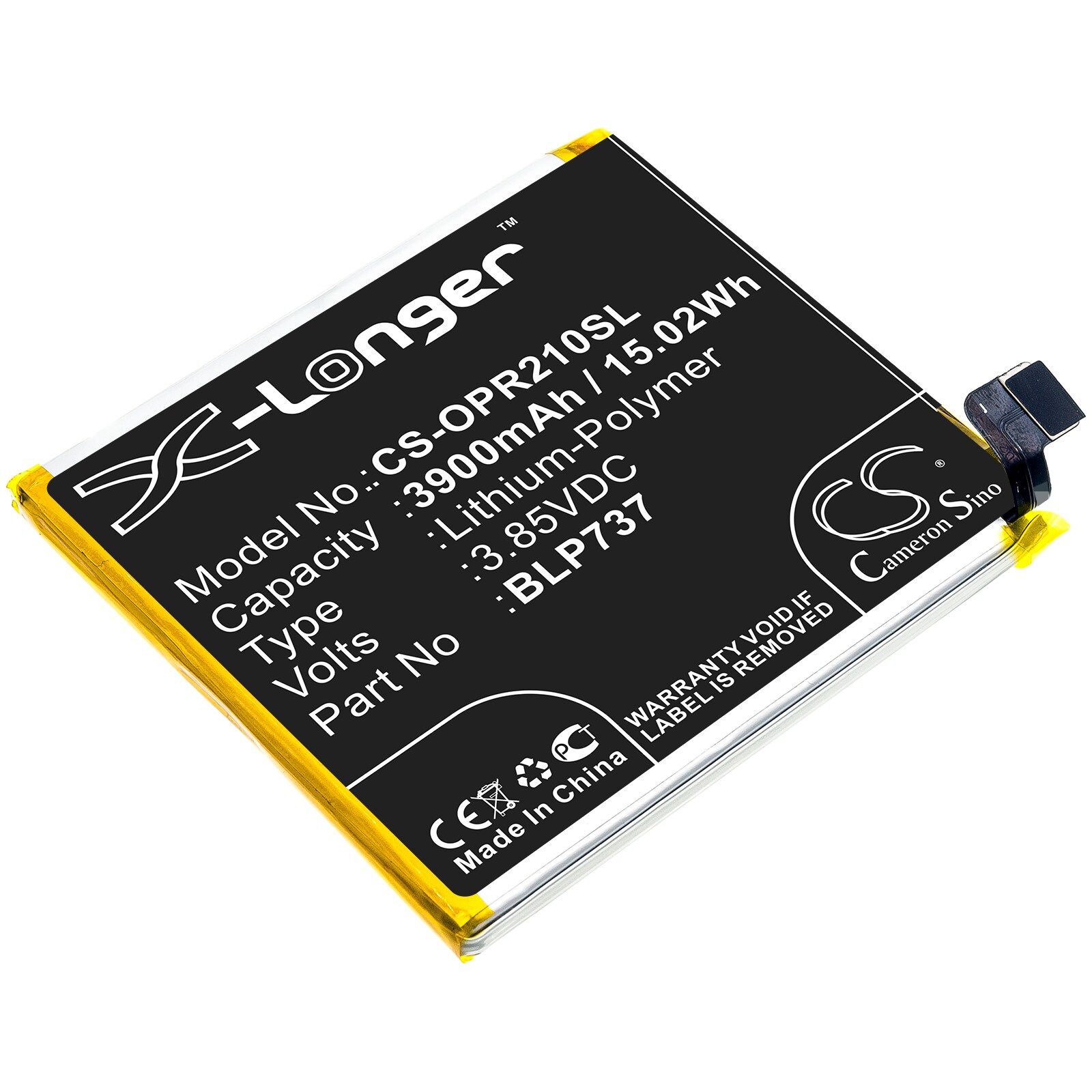 Batteri for SmartPhone, Mobil for OPPO Reno2 Z, PCKM80, CPH1945 og andre.