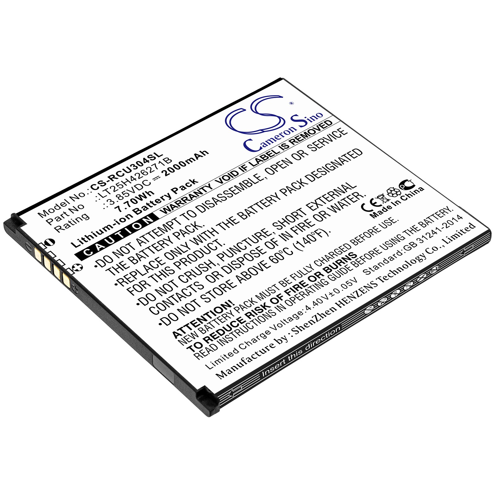 Batteri til smarttelefon, mobil for BLU View 1, B100DL