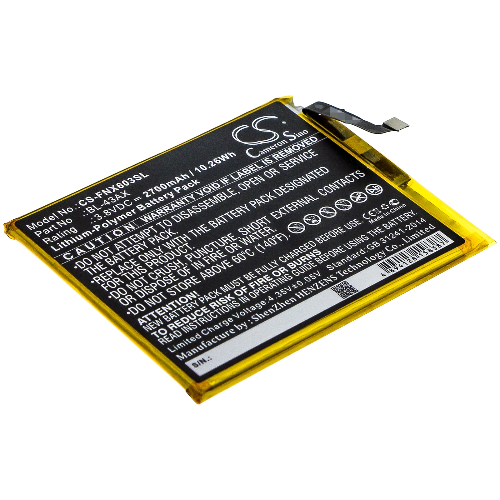 Batteri for SmartPhone, Mobil for Infinix Zero 5, X603