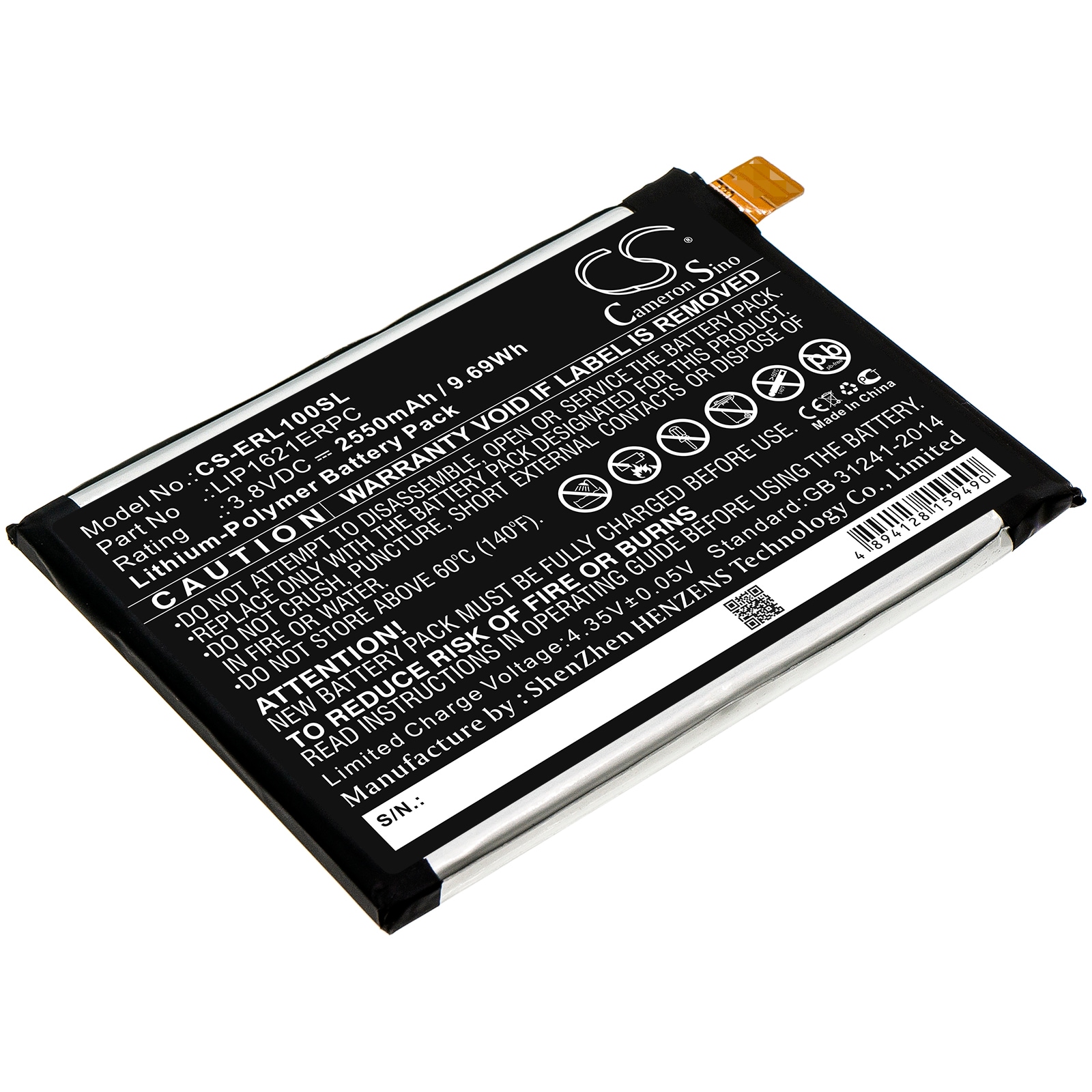 Batteri for SmartPhone, Mobil for Sony Xperia L1, Xperia L1 LTE, G3311 og andre.
