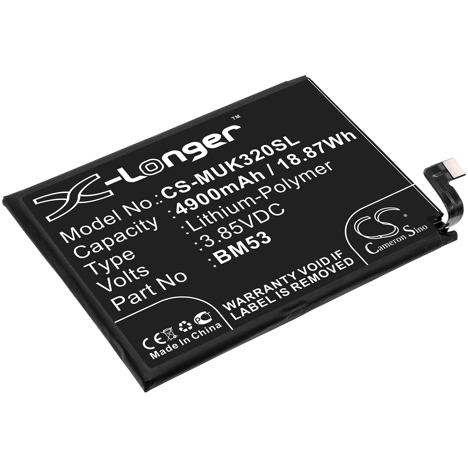 Batteri for SmartPhone, Mobil for Xiaomi Mi 10T 5G, M2007J3SY