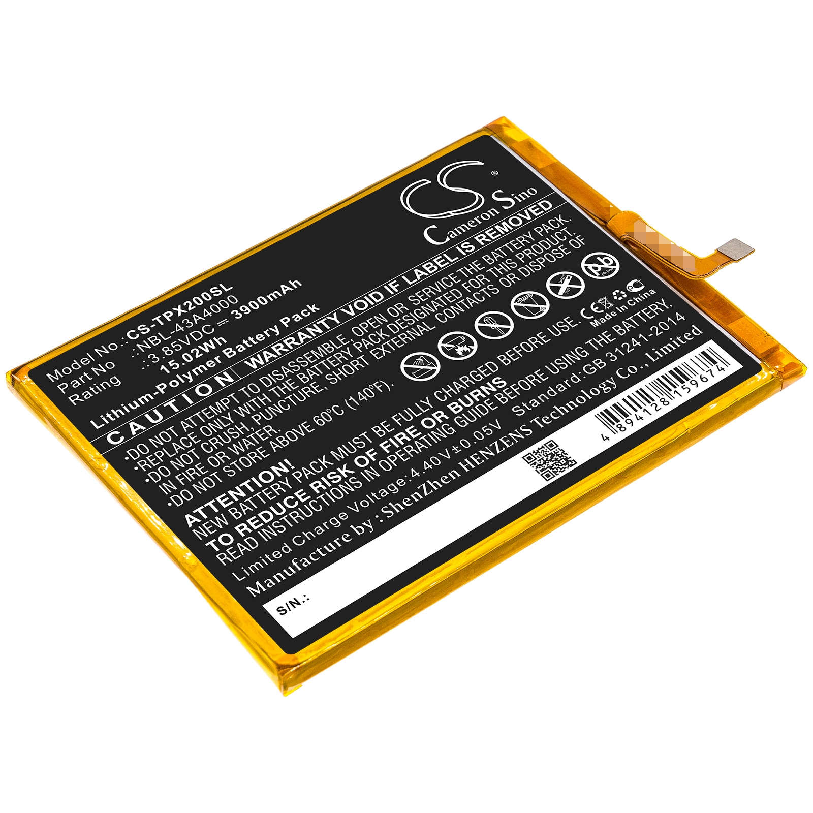 Batteri for SmartPhone, mobil for Neffos X20, X20 Pro, TP7071 og andre.