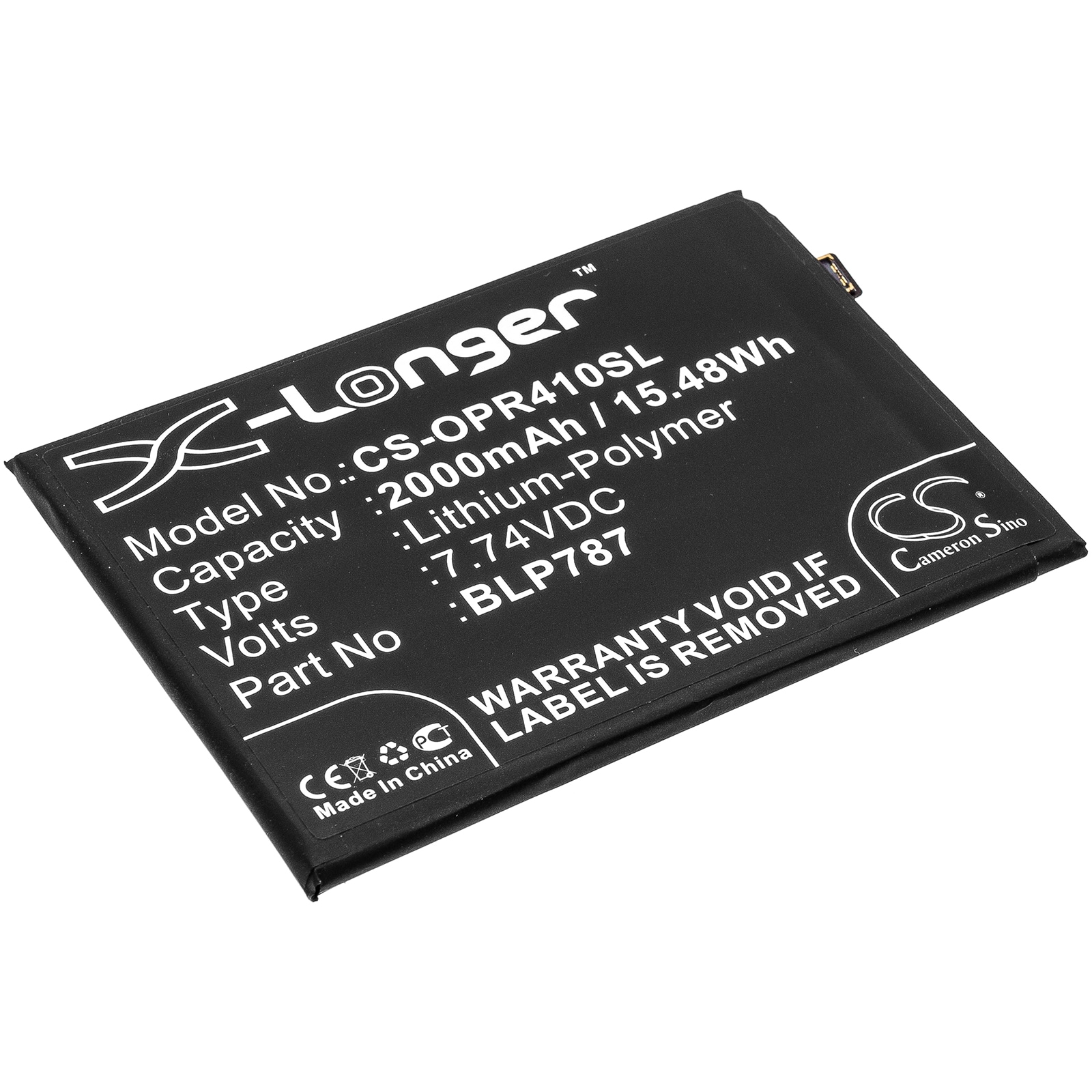 Batteri for smarttelefon, mobil for OPPO Reno4 Pro 4G, CPH2109