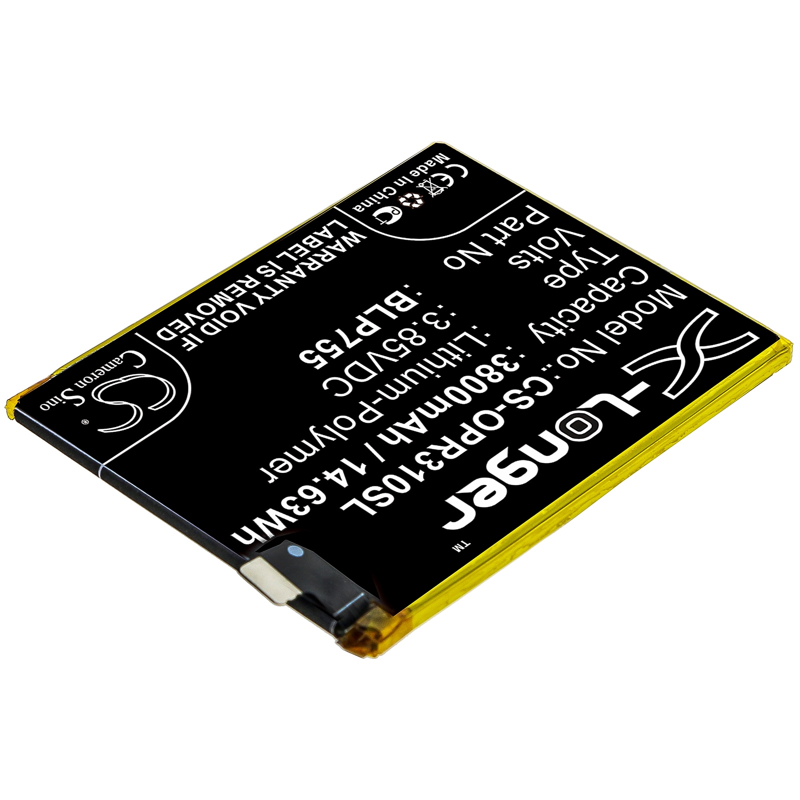Batteri for SmartPhone, Mobil for OPPO Reno 3 5G, Reno 3 5G Aura, PCLM50 og andre.
