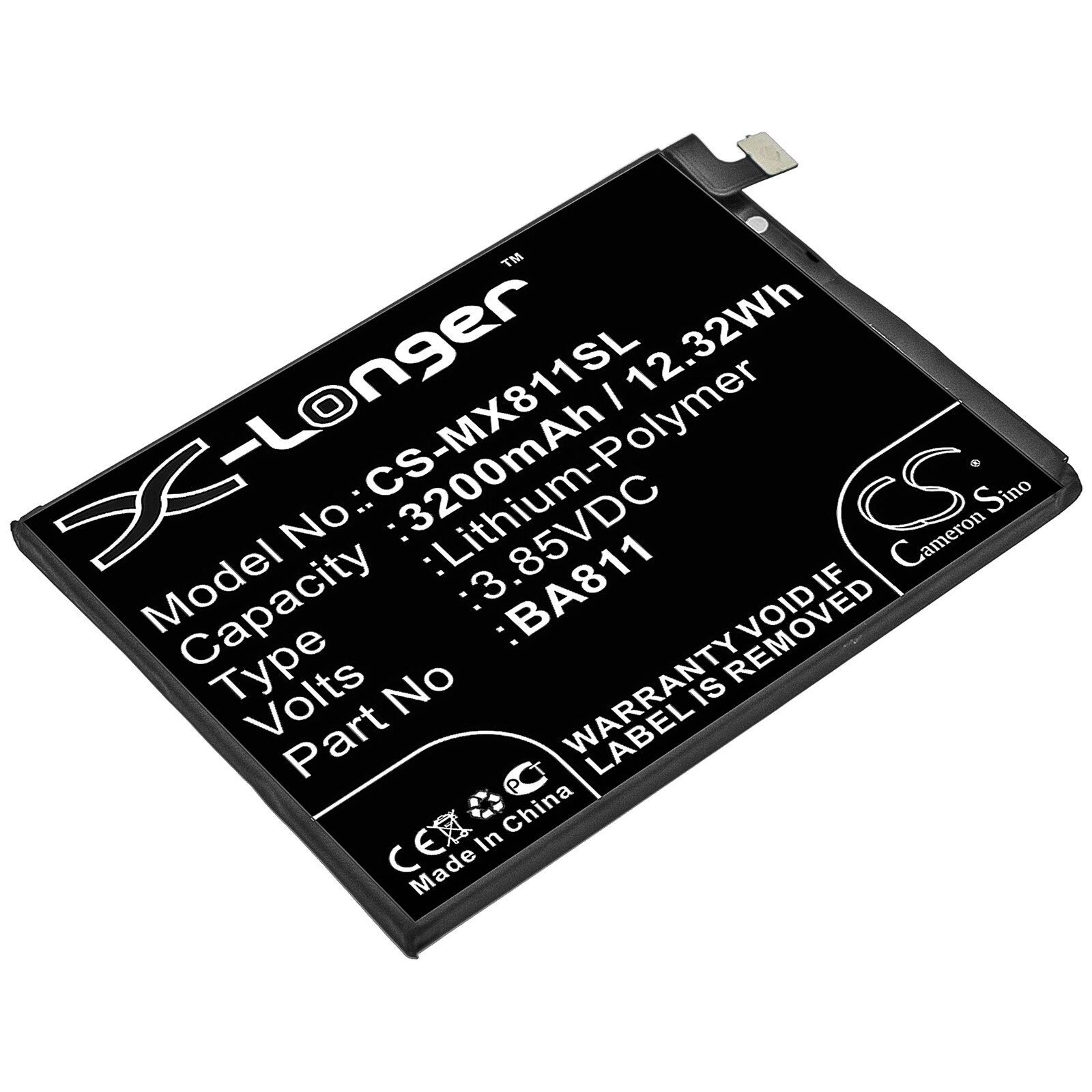 Batteri for SmartPhone, mobil for Meizu M6T, M811, M811T og andre.