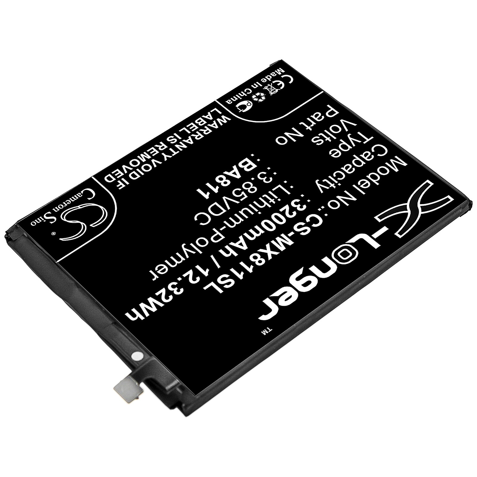 Batteri for SmartPhone, mobil for Meizu M6T, M811, M811T og andre.
