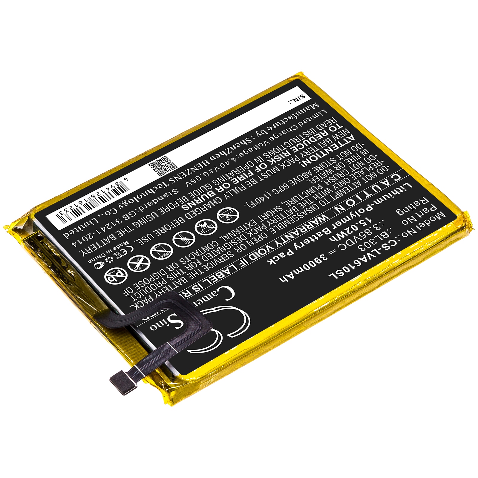 Batteri for SmartPhone, Mobil for Lenovo A6 Note, PAGK0027IN, PAGK0027 og andre.