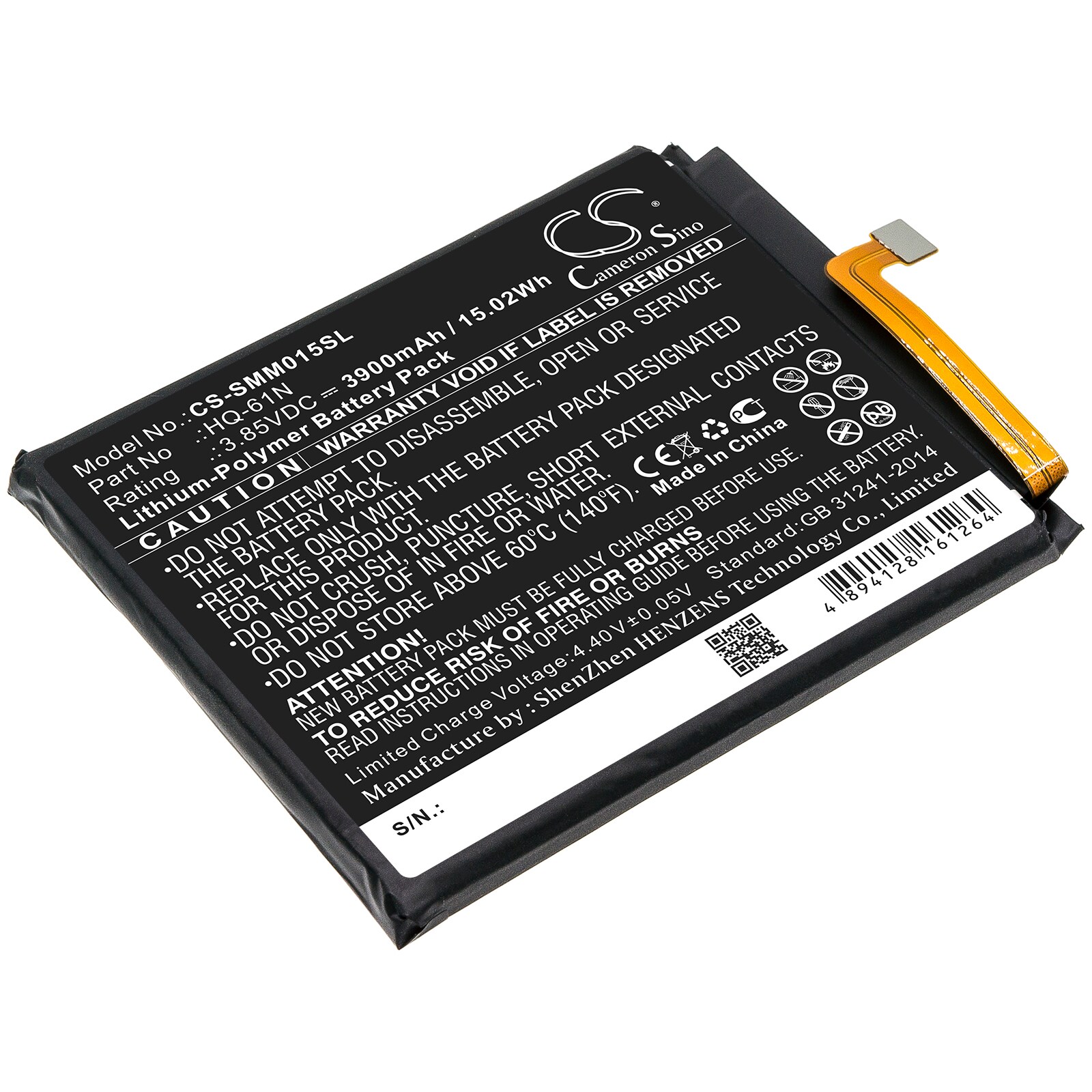 Batteri for SmartPhone, Mobil for Samsung SM-M015, SM-M015F/DS, Galaxy M01 2020 og andre.