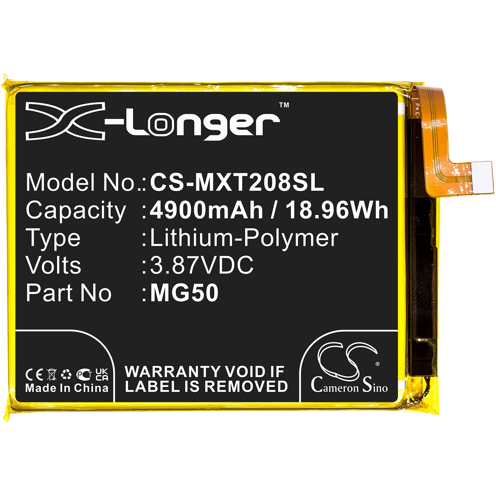 Batteri for SmartPhone, Mobil for Motorola Moto G9 Plus, Moto G9 Plus 2020, XT2087-1 og andre.