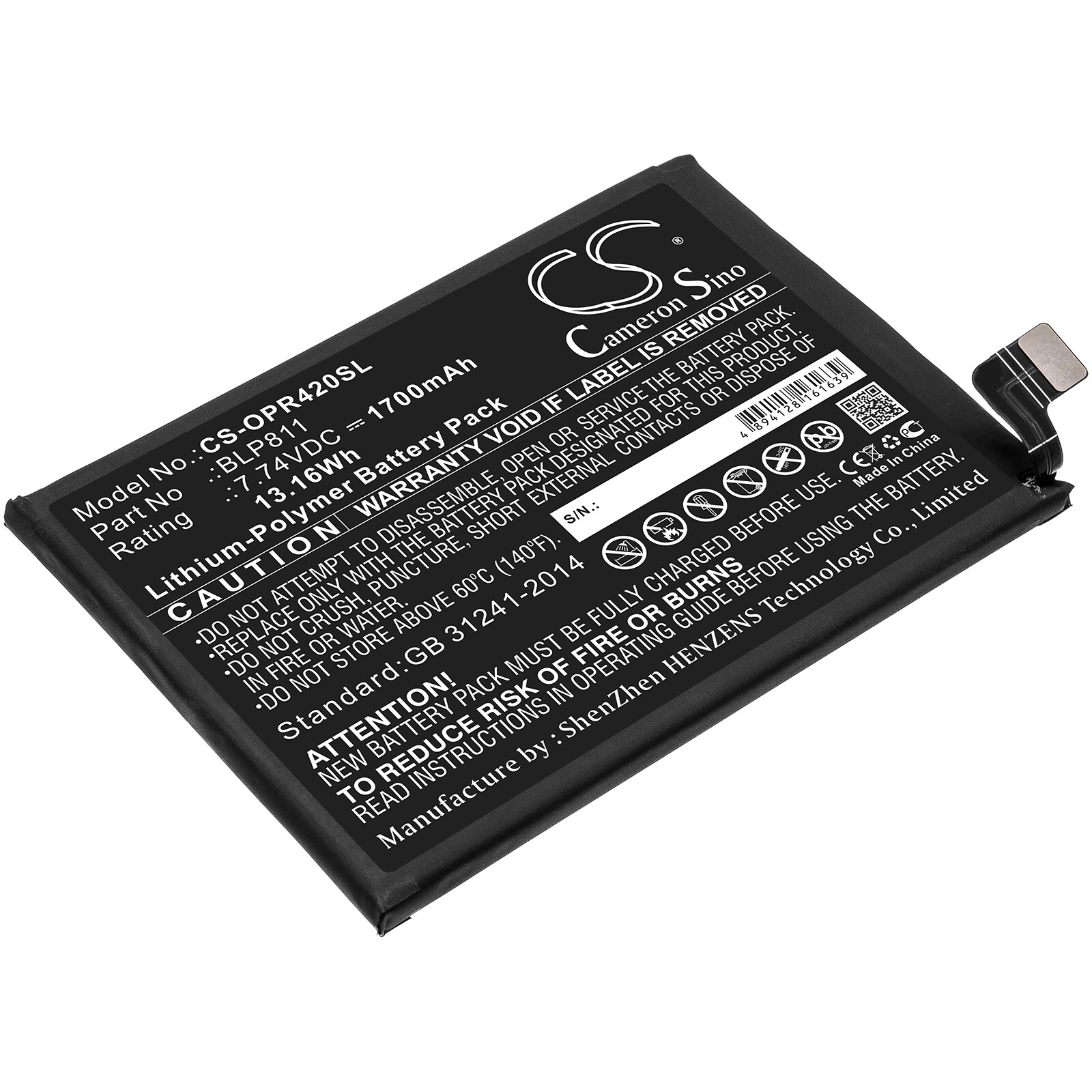 Batteri for SmartPhone, Mobil for OPPO Reno4 SE, Reno5, Reno5k