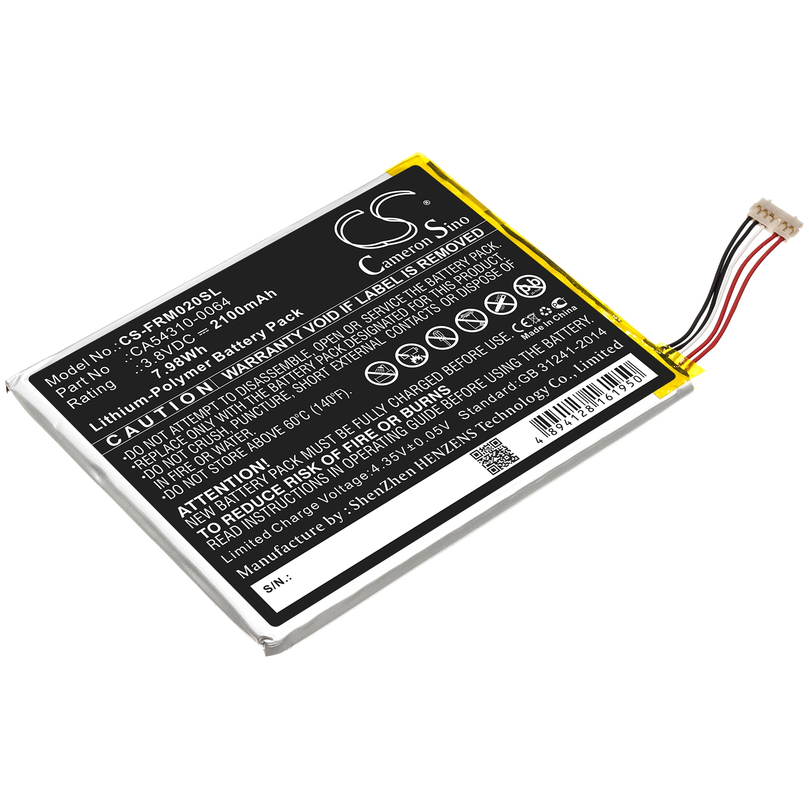 Batteri for SmartPhone, mobil for Fujitsu Arrows M02, RM02, F-01H