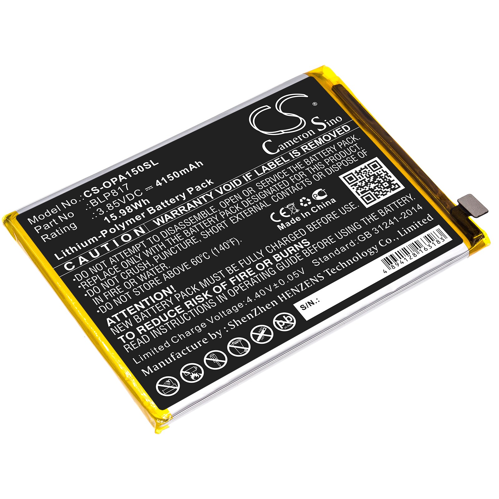 Batteri for SmartPhone, Mobil for OPPO A15, A15 2020, CPH2185 og andre.